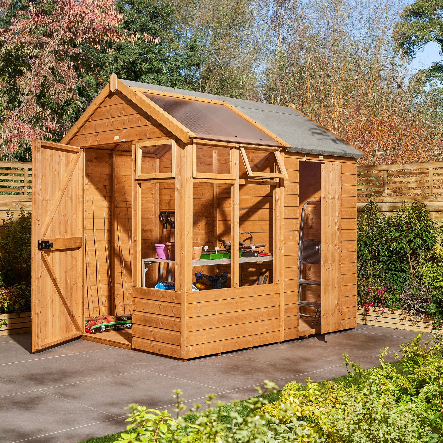 Rowlinson 8x6 Growhouse With Store