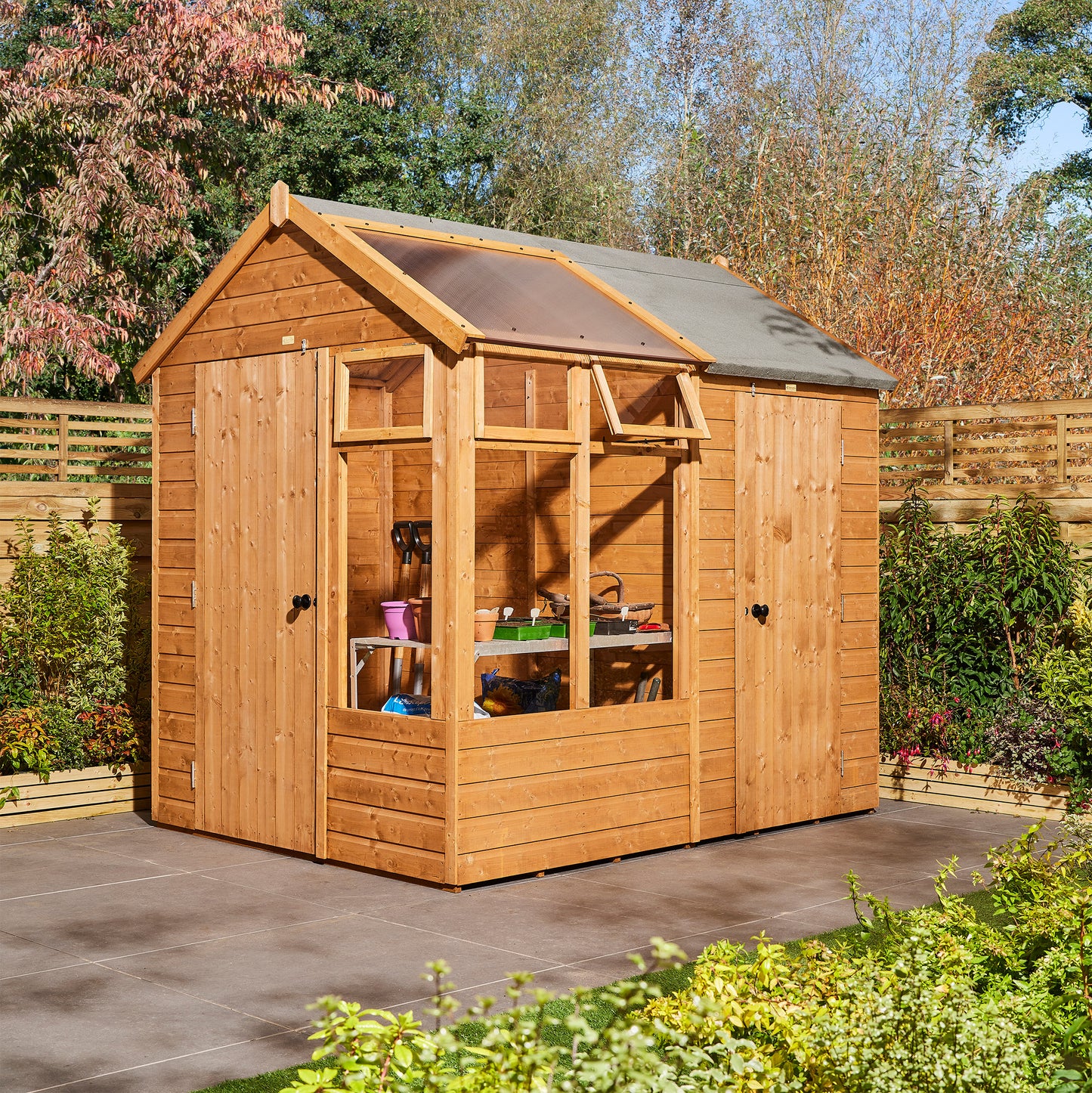 Rowlinson 8x6 Growhouse With Store