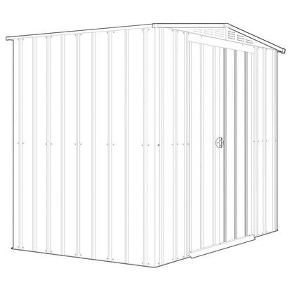 6 x 5 Globel Apex Metal Shed - Green or Grey