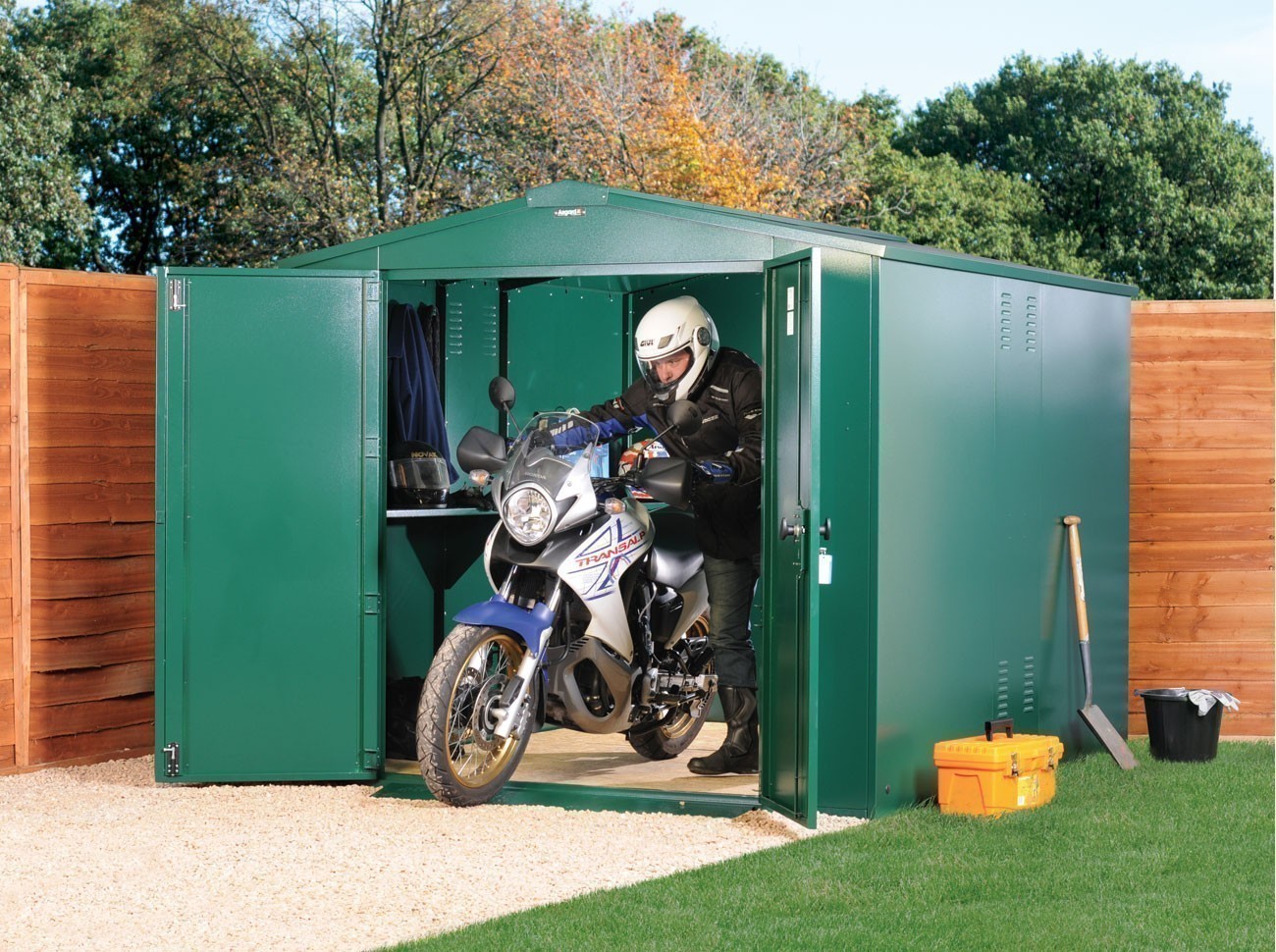 ASGARD The Gladiator Metal Motorbike Garage 7'4"x8'11"