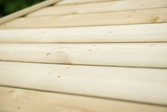 4m Premium Hexagonal Wooden Garden Gazebo with Timber Roof