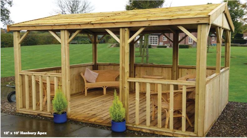 Hanbury Apex Gazebo 14'x10'