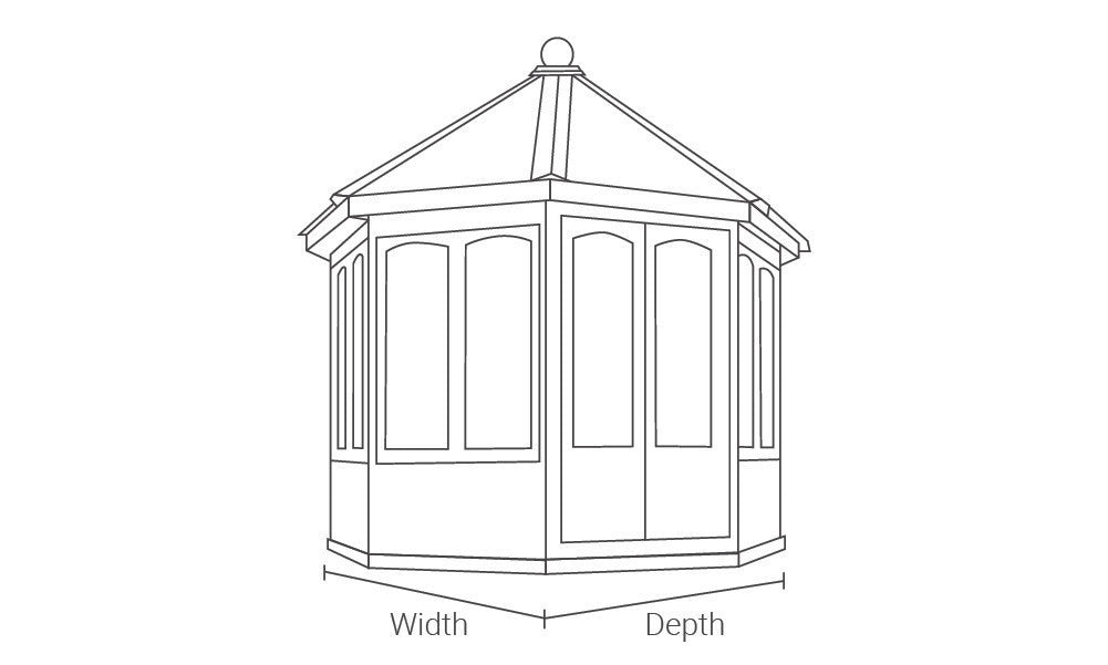 The Hopton Octagonal Summerhouse 6'x6'
