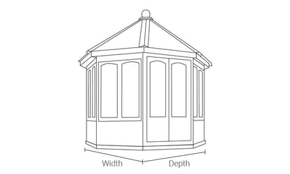 The Hopton Octagonal Summerhouse 8.5'x8.5'
