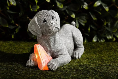 Solar Dog Garden Ornament with LED Light
