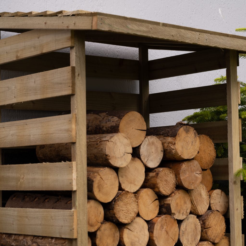 Compact Pent Log Store