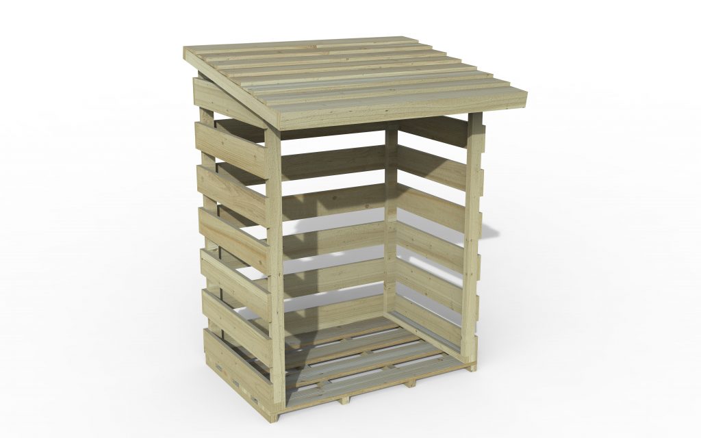 Compact Pent Log Store