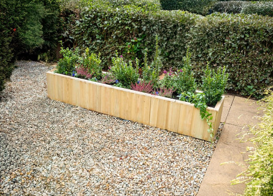 Forest Low Level Lapline Planter- Long - Taylors Garden Buildings (view 1)