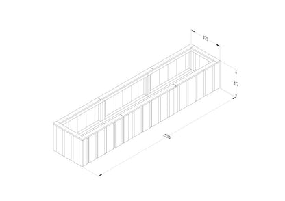 Forest Low Level Lapline Planter- Long