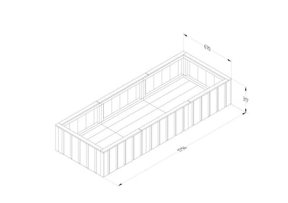 Forest Low Level Lapline Planter- Large