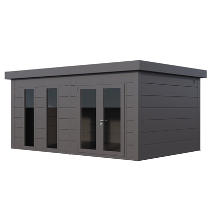 Telluria 18x12ft Luminato Premier Steel Garden Room - 5.4m x 3.6m