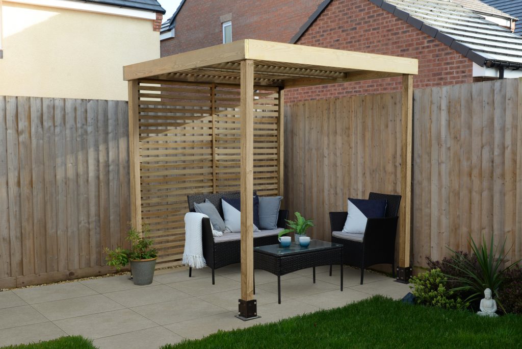 Forest Modular Pergola with 1 Side Panel Pack
