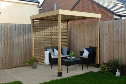 Forest Modular Pergola with 1 Side Panel Pack