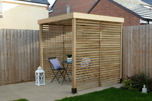 Forest Modular Pergola with 3 Side Panel Packs