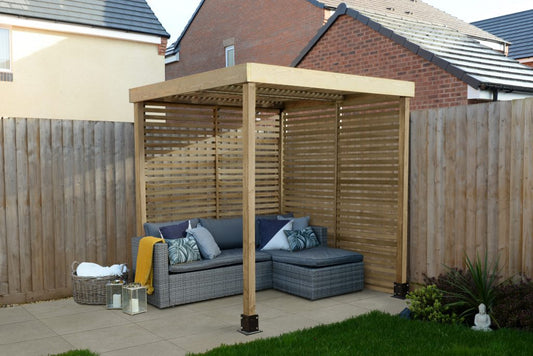 Forest Modular Pergola with 2 Side Panel Packs