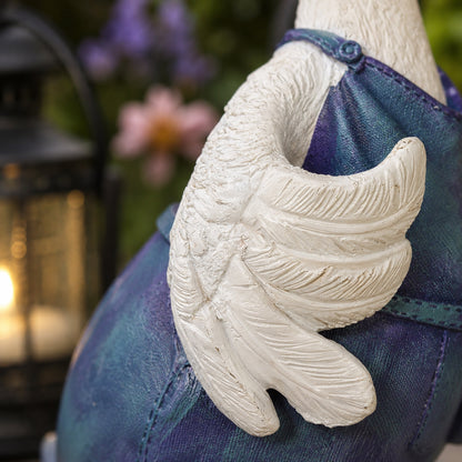 Solar Duck Garden Ornament with LED Lantern
