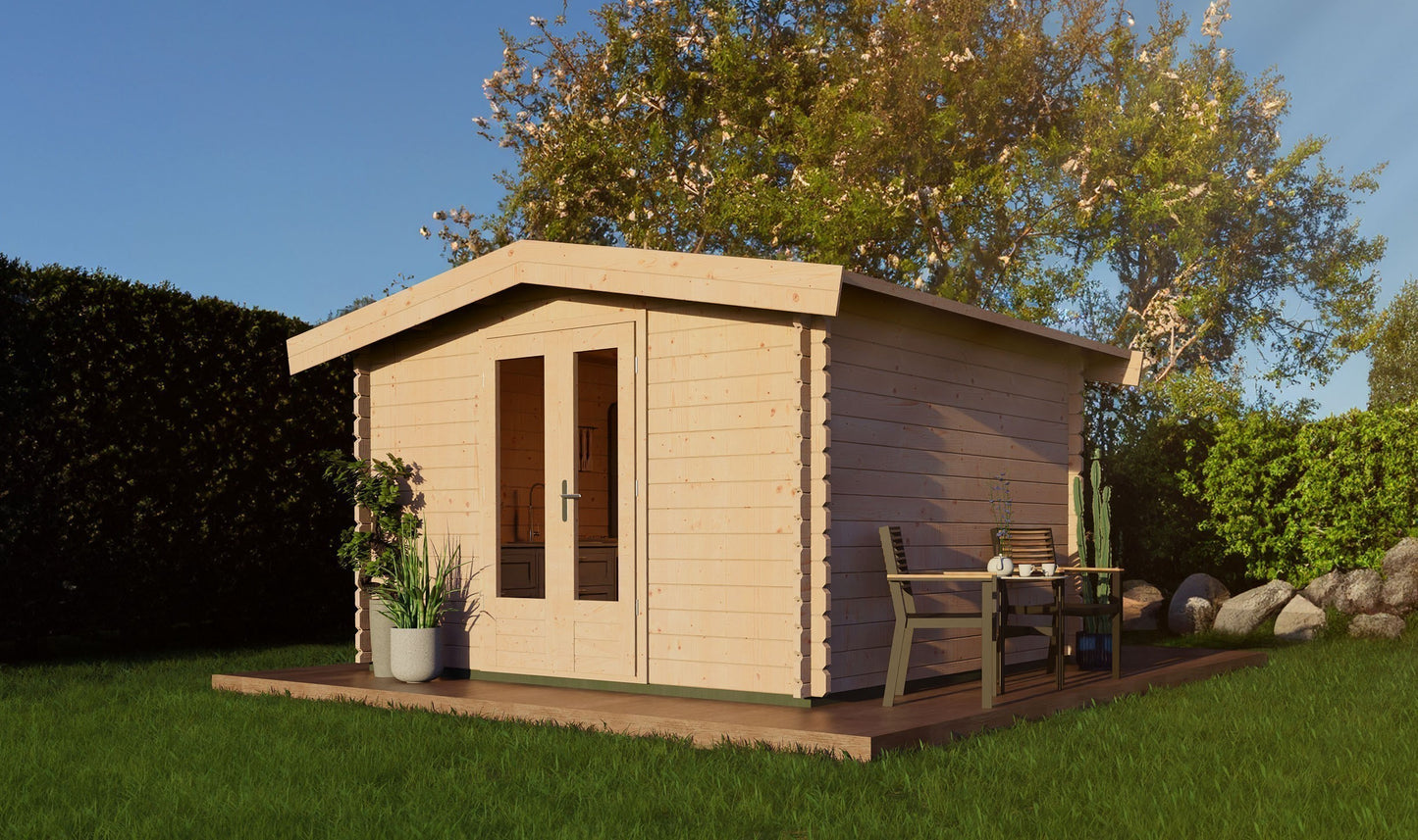 Apex 3m x 3.5m Log Cabin