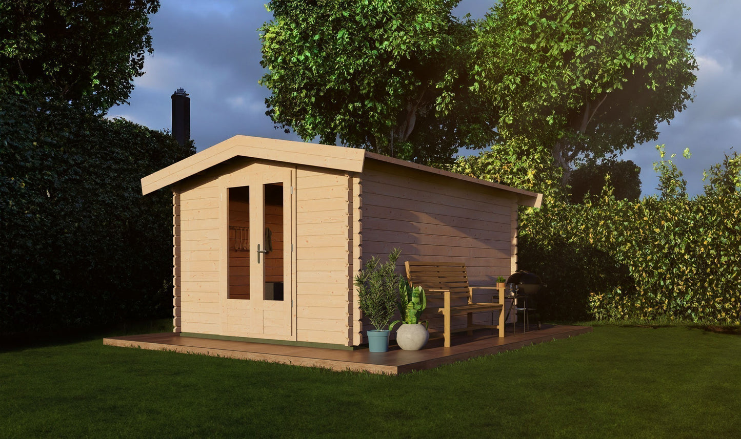 Apex 4m x 3m Log Cabin