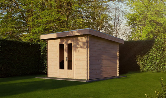 Pent 3m x 3m Log Cabin