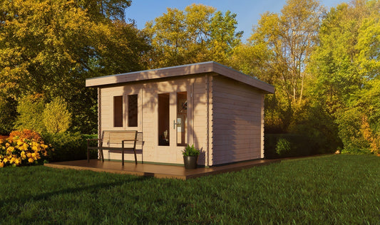 Pent 3m x 4m Log Cabin