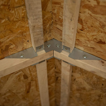 Overlap Pressure Treated 4×3 Apex Shed – No Window