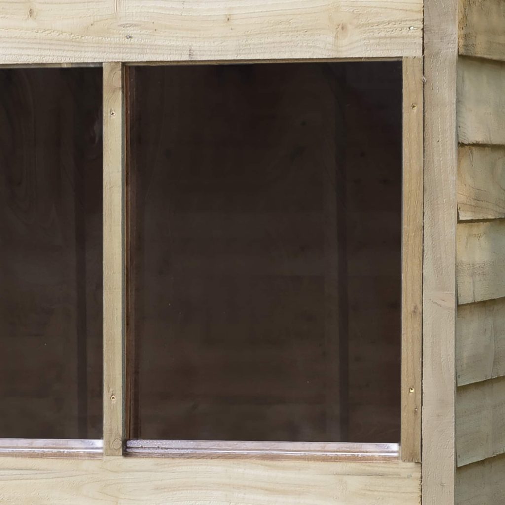 Overlap Pressure Treated 10×20 Apex Shed – Double Door