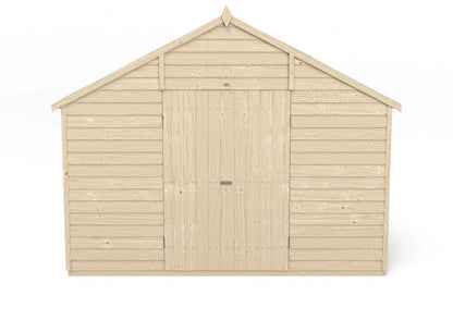 Overlap Pressure Treated 10×15 Apex Shed – Double Door