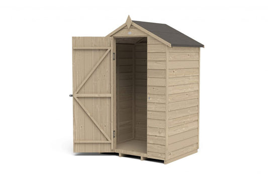 Overlap Pressure Treated 4×3 Apex Shed – No Window