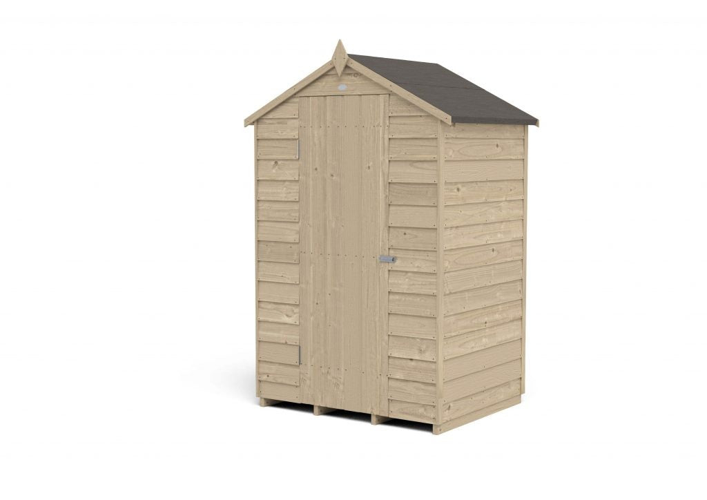 Overlap Pressure Treated 4×3 Apex Shed – No Window