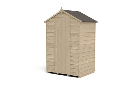 Overlap Pressure Treated 4×3 Apex Shed – No Window