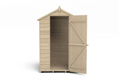 Overlap Pressure Treated 4×3 Apex Shed – No Window