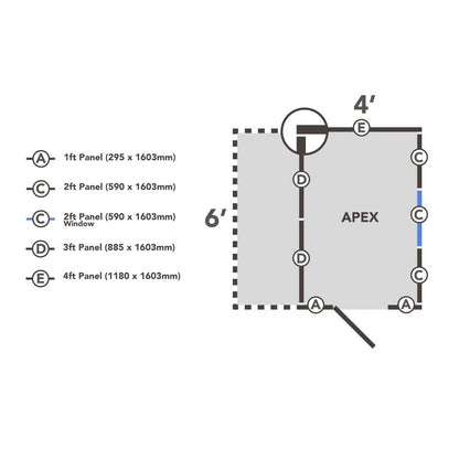 Overlap Pressure Treated 4x6 Apex Shed with Lean To
