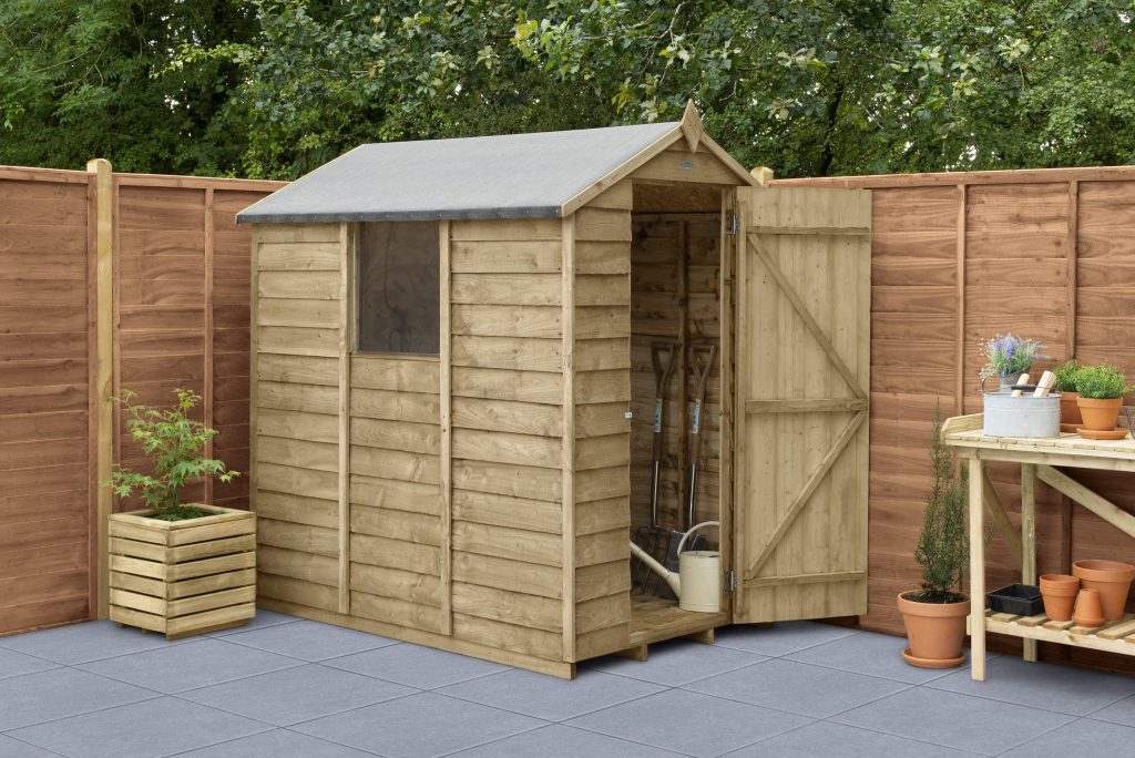Overlap Pressure Treated 6×4 Apex Shed