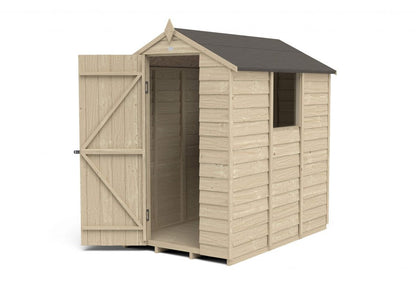 Overlap Pressure Treated 6×4 Apex Shed