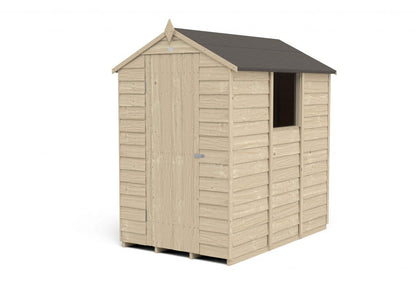 Overlap Pressure Treated 6×4 Apex Shed
