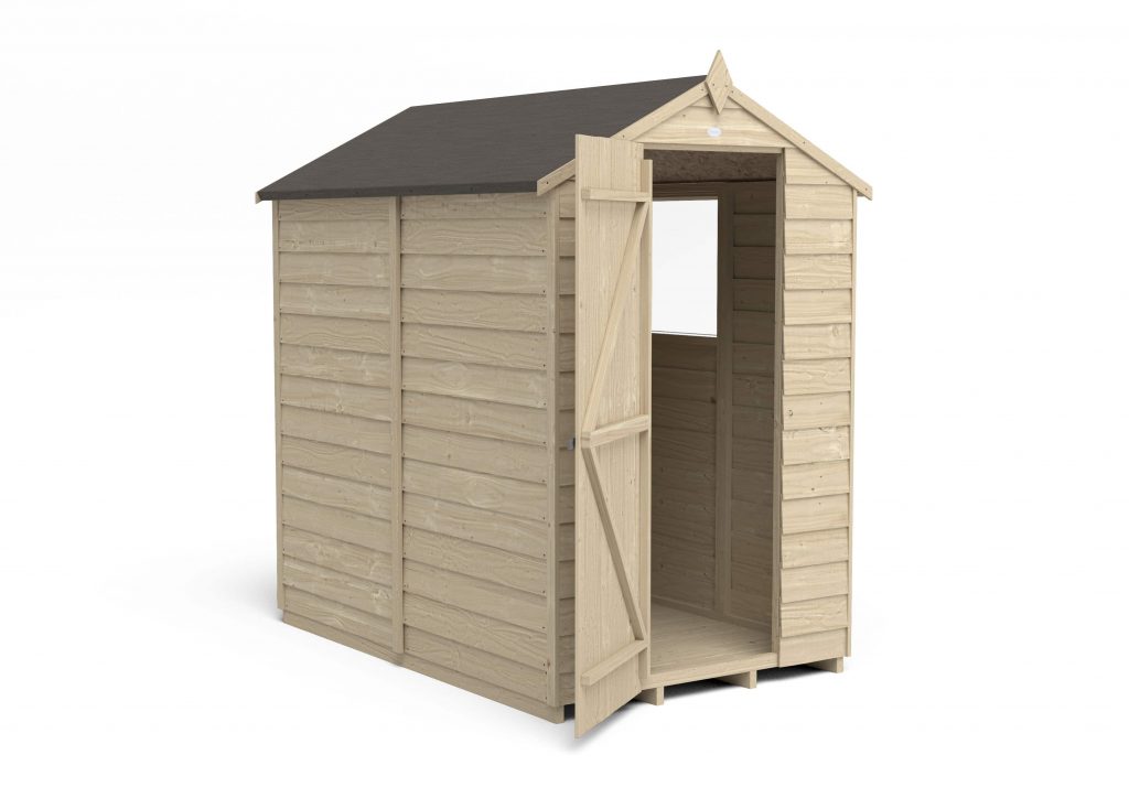 Overlap Pressure Treated 6×4 Apex Shed
