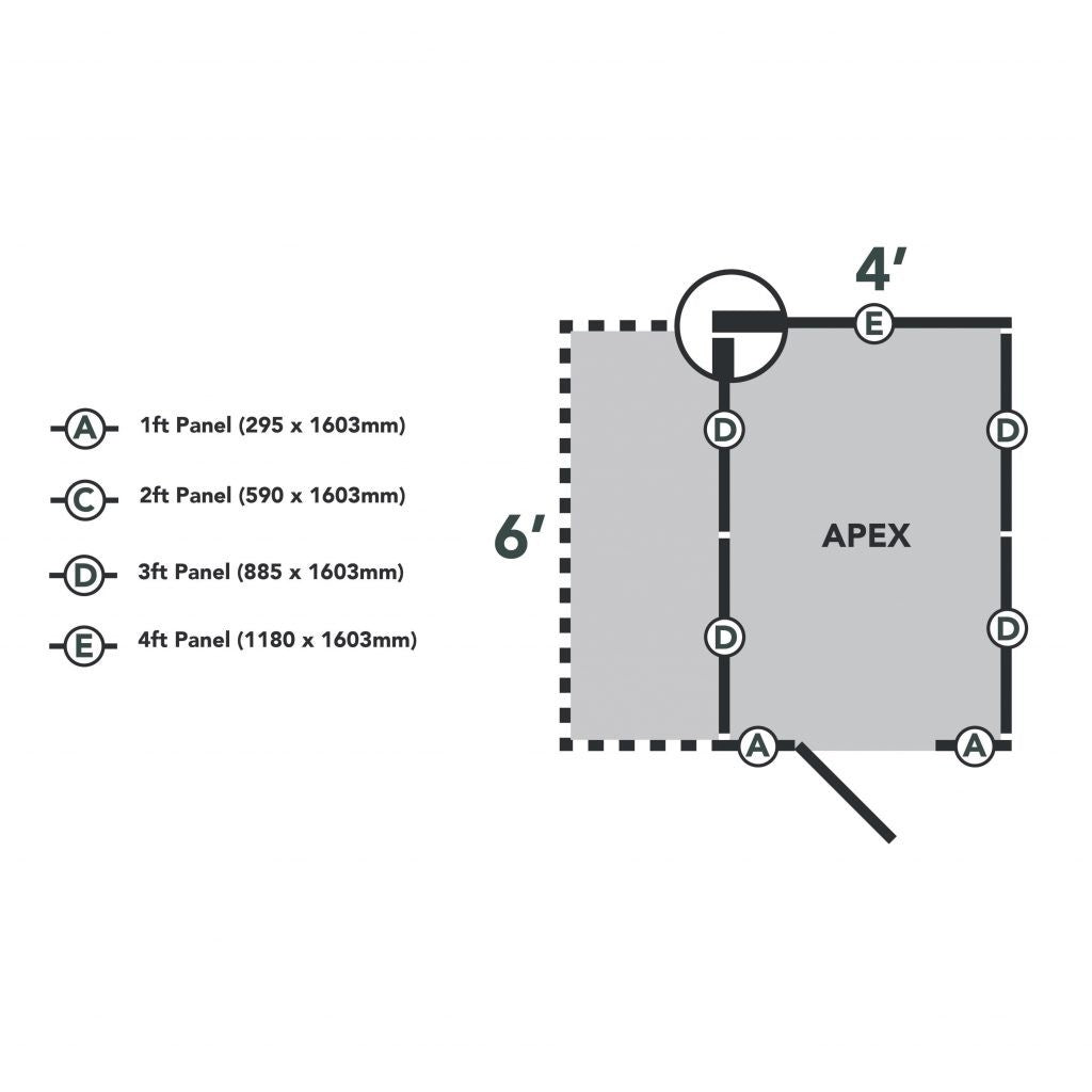 Overlap Pressure Treated 4x6 Apex Shed No Window with Lean to