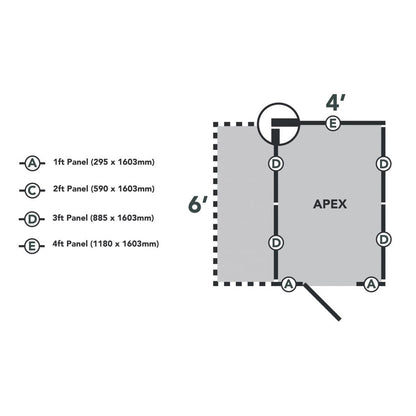 Overlap Pressure Treated 4x6 Apex Shed No Window with Lean to