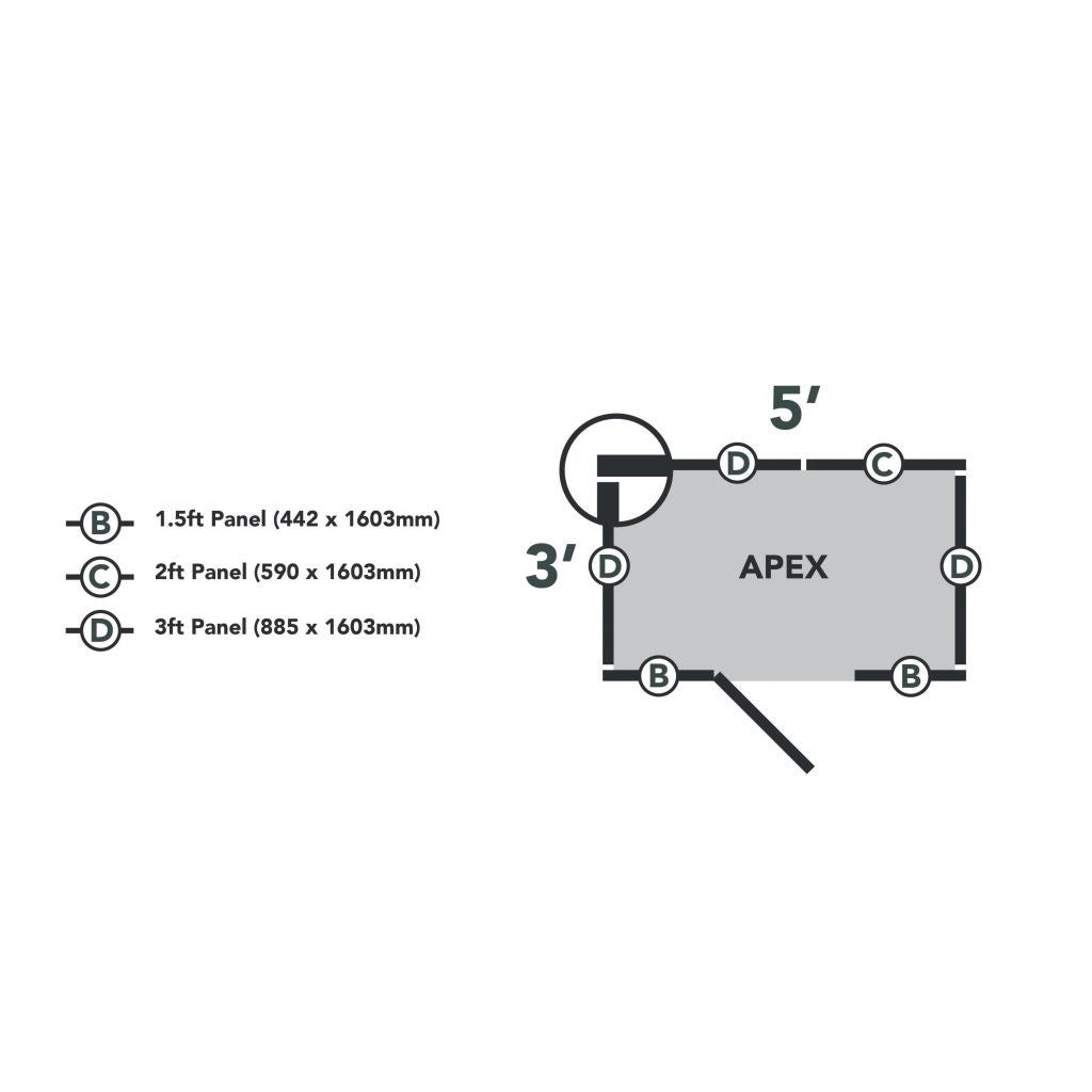 Overlap Pressure Treated 5x3 Apex Shed - No Window