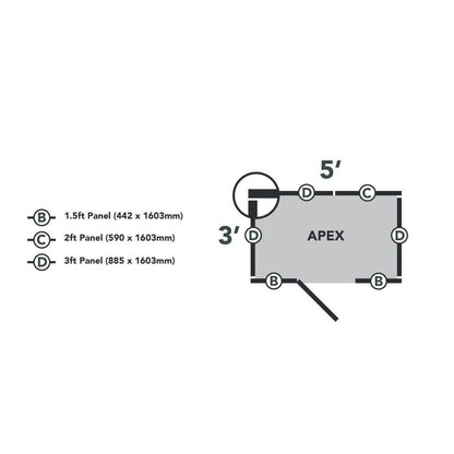 Overlap Pressure Treated 5x3 Apex Shed - No Window