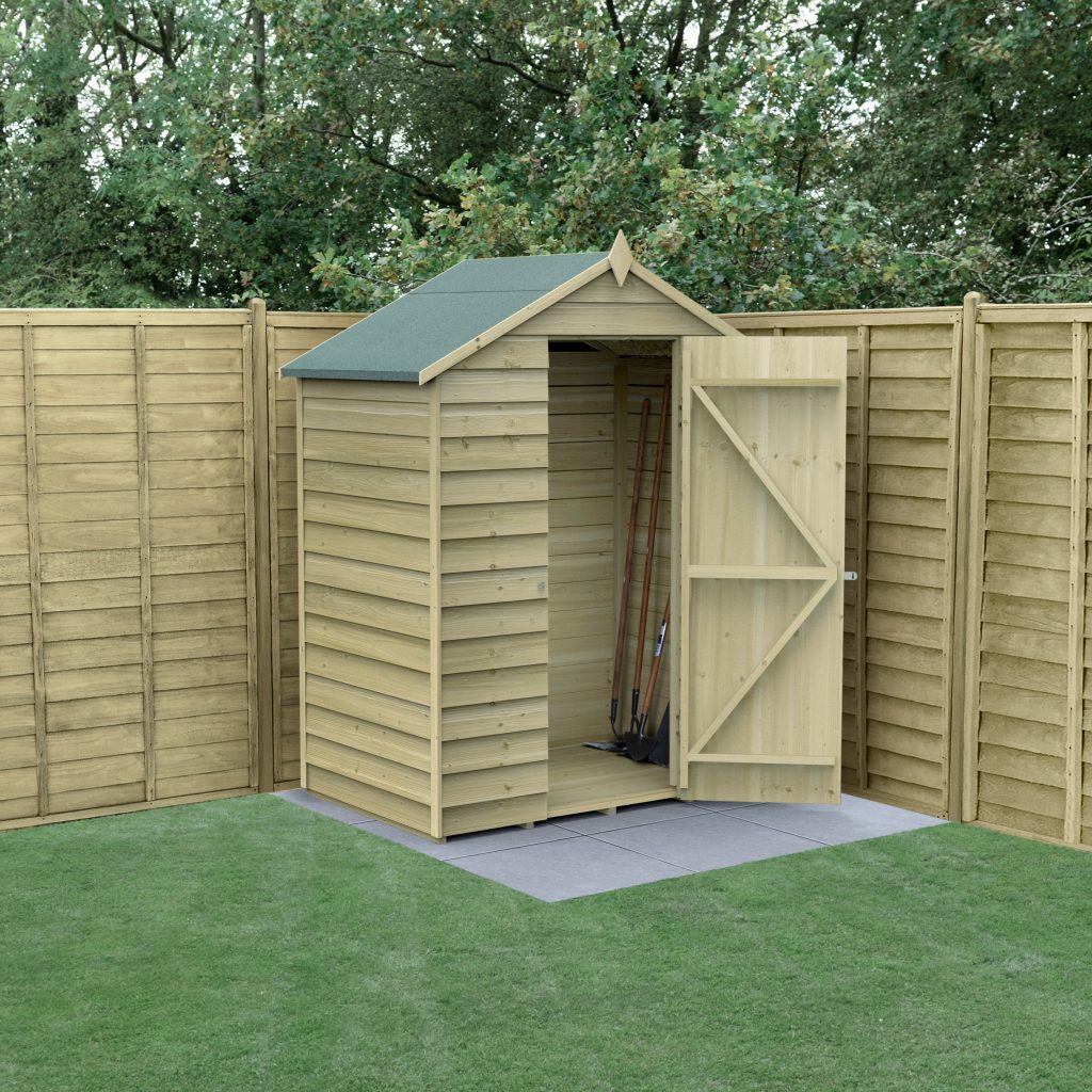 Overlap Pressure Treated 5x3 Apex Shed - No Window