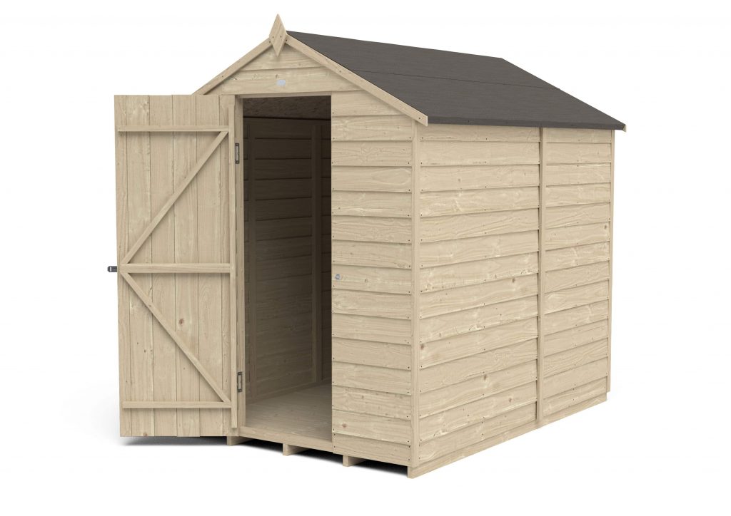 Overlap Pressure Treated 7×5 Apex Shed – No Window