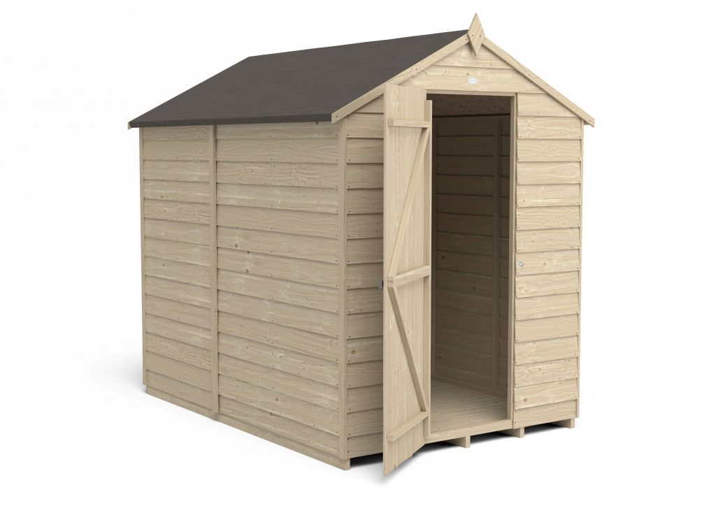 Overlap Pressure Treated 7×5 Apex Shed – No Window