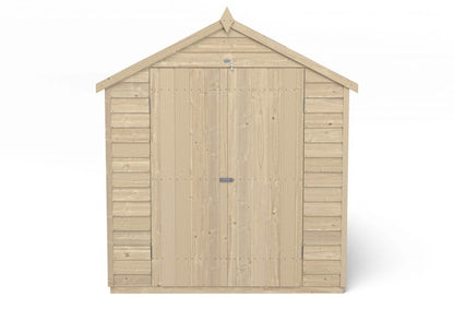 Overlap Pressure Treated 10×6 Apex Shed – Double Door