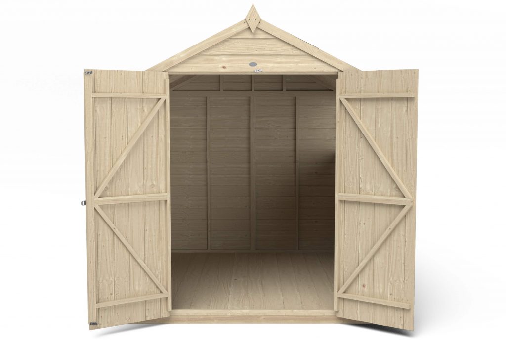 Overlap Pressure Treated 8×6 Apex Shed – No Window