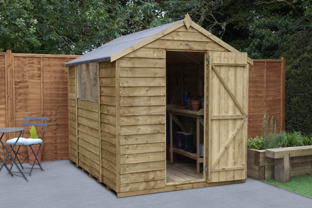 Overlap Pressure Treated 8×6 Apex Shed