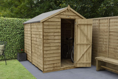 Overlap Pressure Treated 8×6 Apex Shed – No Window