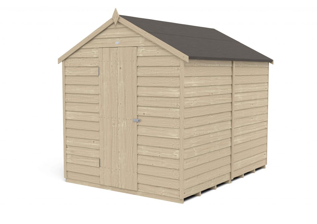 Overlap Pressure Treated 8×6 Apex Shed – No Window