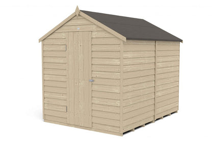 Overlap Pressure Treated 8×6 Apex Shed – No Window