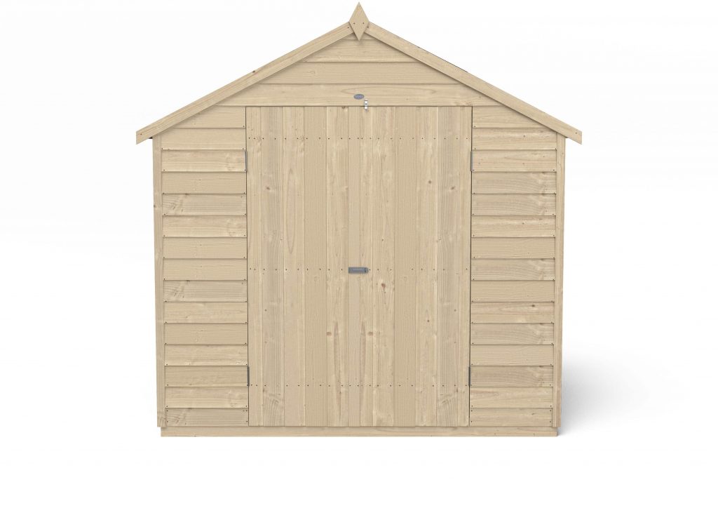 Overlap Pressure Treated 7×5 Apex Shed – Double Door
